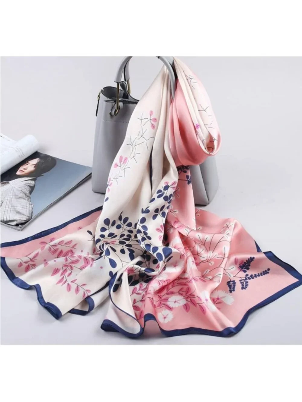 Luxurious 100% Mulberry Silk Long Scarf for Women - Large Oblong Wrap